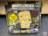 Toys - WWF Wrestle Mania Street Fight Rulz, new in package, 1999 accessories