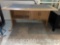 Desk, brown with black inset, 50