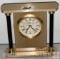 Clock - Heavy brass Howard & Miller decor clock, model 613-621, 4.5