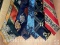 Vintage Neck Ties - 6 Haband brand, Paterson, New Jersey, Polyester & Acetate