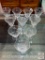 Glassware - 10 etched custard cups, 3