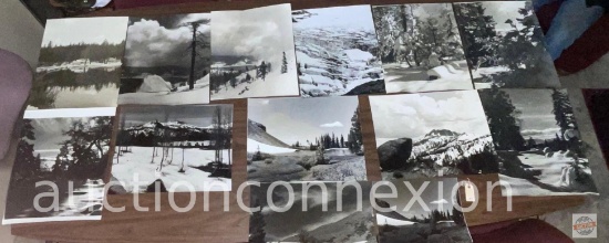 Photography - 13 Snow scenes, Large Black/white 16x20 photographs