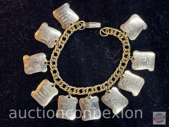 Jewelry - Bracelet, 10 commandments charm bracelet
