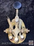 Vintage Telegraph Key Morse Code Transmitter Brass Base
