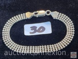 Jewelry - Bracelet, .925 sterling Italy, 7.3 grams