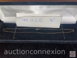 Jewelry - Necklace, 14k 0.6 grams, 16
