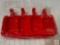 Ouddy Popsicle molds, Ice Cream molds 8 ct with sticks, Red, silicone