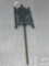 Solid Brass Yard Decor, garden stake, stake detaches to make wall plaque, 