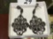 Jewelry - Rhinestone earrings, post back, dangle earrings