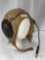 Vintage WWII US Army R-14 Pilots helmet, Slote & Klein Inc. Signal Corps, ex.lg w/headphones