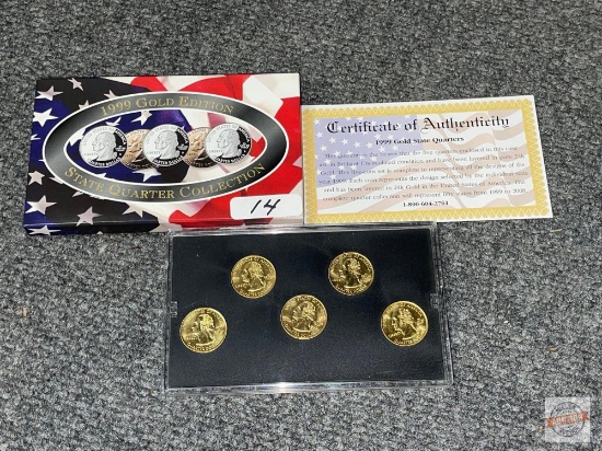 Coin set - 1999 Gold Ed. State Quarter Collection, uncirculated