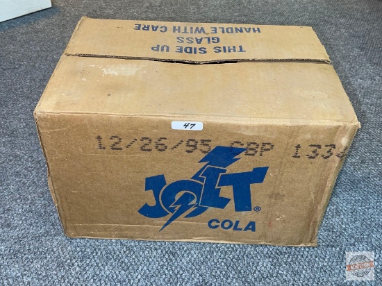 Jolt Cola case box with 24 bottles, 1995