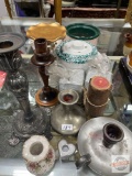 Candlesticks, candles, potpourri cookers