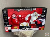 Toys - Robo Rage, FAO Schwarz, 2 player combat robots, LED eyes, power fists, new in pkg.