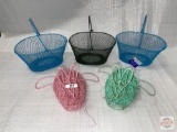 Baskets - 3 wire mesh baskets 10