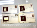 4 Golden First Day Issue Stamps