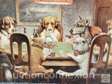 Tin Sign, Dogs playing cards