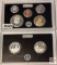 Silver - US Mint Silver Proof Set, 2021s, 2 case, 7 coins.
