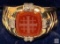 Jewelry - Ring, Danbury Mint, Jerusalem Cross Diamond Intaglio ring, Carnelian gemstone & 8 diamonds