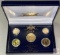 1999 US 24k Gold Plated 5 Coin Set in Presentation box