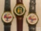 3 Novelty Wrist watches - 2 President Clinton, 1 Time for Beer