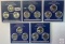 Statehood Quarters, 5 - 3 quarter coin sets - 2003 Uncirculated and Proof issued from 3 mints