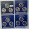 Statehood Quarters, 4 - 3 quarter coin sets - 2004 Uncirculated and Proof issued from 3 mints