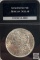1921 Silver Morgan Dollar Genuine Uncirculated in hard plastic slab by PCS