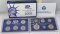 US Mint Proof Set 2000s, 2 case, 10 coin set in hard plastic