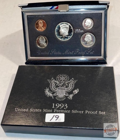 Silver - 1993s US Mint Premier Silver Proof Set Uncirculated
