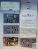 US Mint Proof Set 2009s, 4 case, 18 coin set