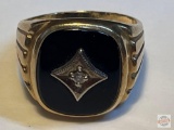 Jewelry - Ring, man's, 14k gold 7.3 grams total weight