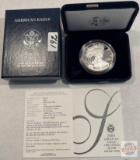 Silver - 2005w American Eagle .999 Silver 1 troy oz Proof Bullion Coin