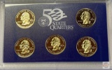 2000s US State Mint 50 State Quarters Proof Set.