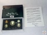 Silver - 1996s US Mint Silver Proof Set, 5 coins