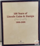 100 Years of Lincoln Coins & Stamps, 1909-2009, 57 Panels consisting of 106 Pennies and 53 stamps