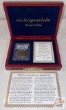 Error Coin - 2001p Sacagawea Dollar Error Coin, PCGS MS66 US Mint Experimental Rinse