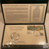 Silver - 1889 Uncirculated Morgan Silver Dollar with Postmarked Stamp Cover