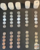 50 US Statehood Quarters featuring the 5 from each year offered