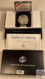 Silver - 1991s Silver Dollar Proof Coin, USO 50th Anniversary Commemorative Coin