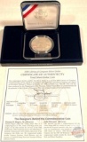 Silver - 2000p Silver Proof Dollar, Library of Congress Commemorative Coin