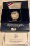 Silver - 2001p Silver Proof Dollar, US Capitol Visitor Center Silver Coin