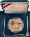 Silver - 1992p Silver Proof Dollar, Columbus Quincentenary Coin
