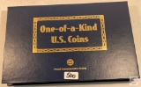 One-of-a-Kind US Coins, Contains 6 special coins in Collector's binder, PCS, Postal Commemorative