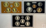 US Mint Silver Proof Set, 2011s, 3 case, 14 coins