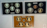 Silver - US Mint Silver Proof Set, 2013s, 3 case, 14 coins