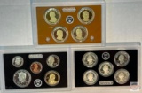 Silver - US Mint Silver Proof Set, 2014s, 3 case, 14 coins