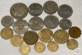 Foreign coins - 13 French, 6 Jerusalem?