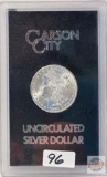Silver Dollar - Carson City 1881cc Uncirculated Morgan in case and box,