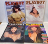Ephemera - Playboy Magazines, 4 Issues